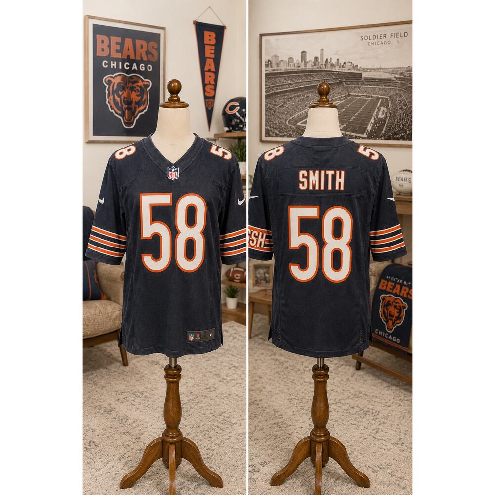 Nike Chicago Bears Roquan Smith #58 NFL Jersey Men’s Small